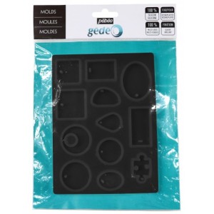 Plancha de 12 moldes de silicona para joyería - TOPAZ