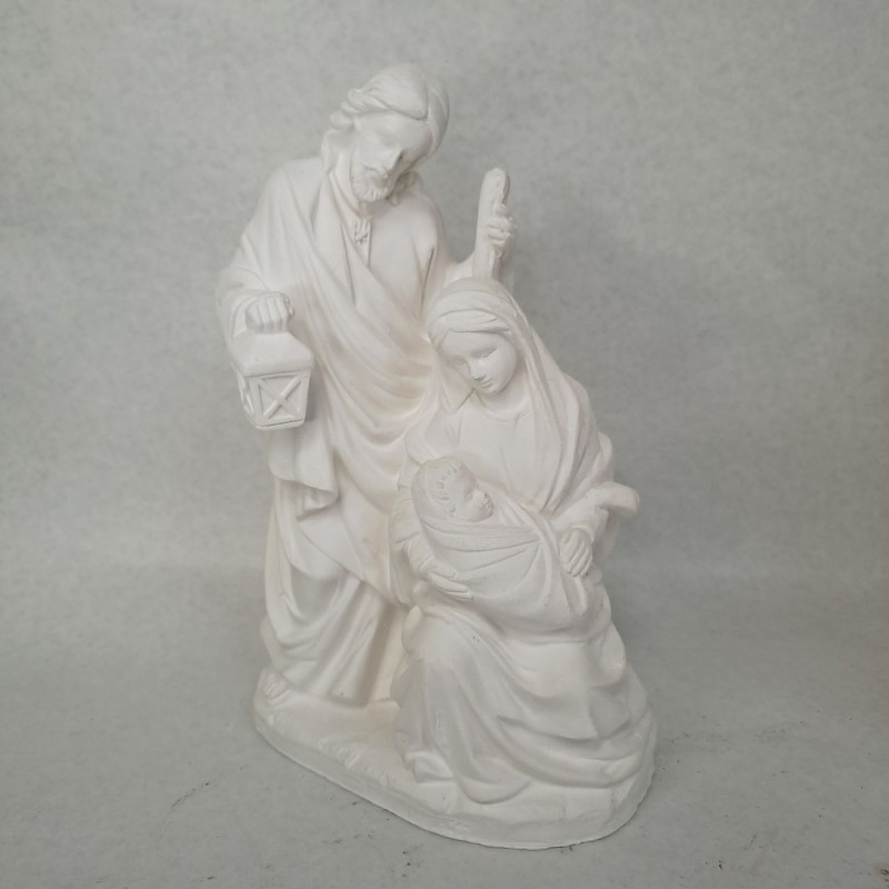 Figura compacta de escayola Sagrada Familia 21 cm.