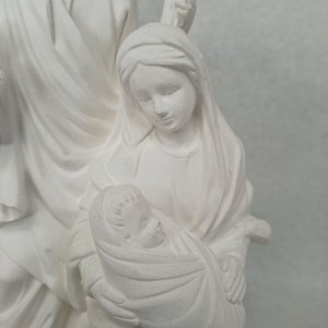 Figura compacta de escayola Sagrada Familia 21 cm.