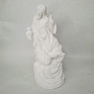 Figura compacta de escayola Sagrada Familia 21 cm.