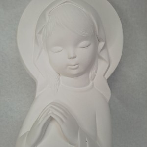 Figura de escayola para colgar Virgen Niña