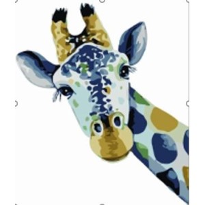 Pintar por números - jirafa curiosa