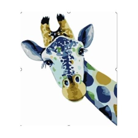 Pintar por números - jirafa curiosa