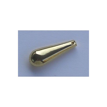 Cuenta lágrima oro (4 unidades)