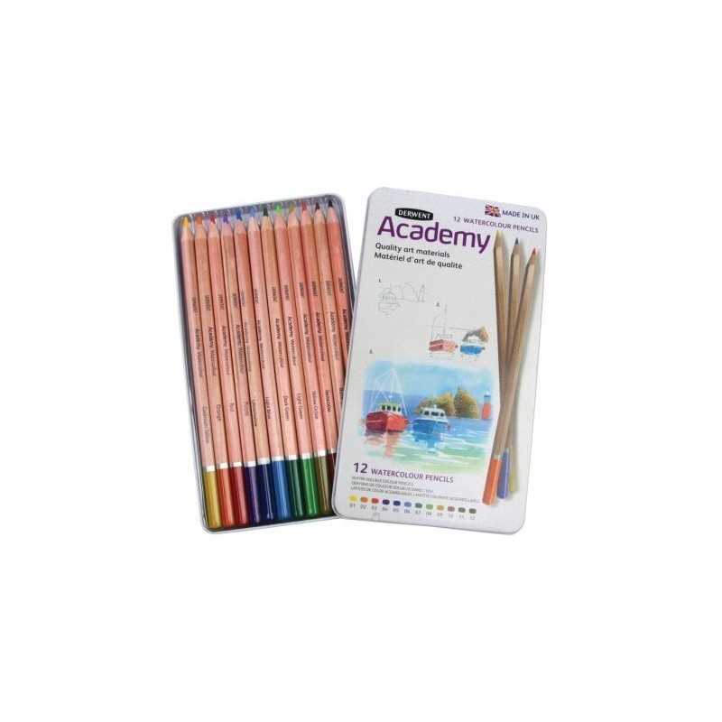 ESTUCHE DE LAPICES ACUARELA 12 DERWENT