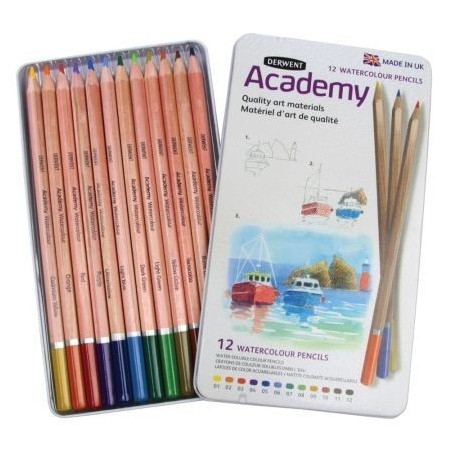 ESTUCHE DE LAPICES ACUARELA 12 DERWENT