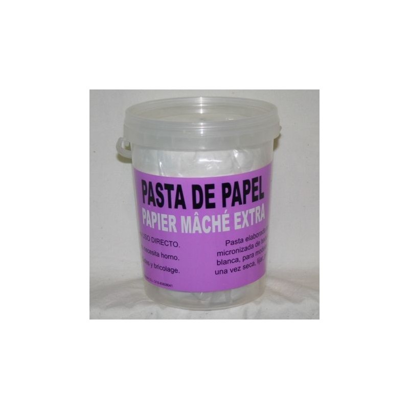 PASTA DE PAPEL MACHÉ PREPARADA PARA MODELAR 1 KG