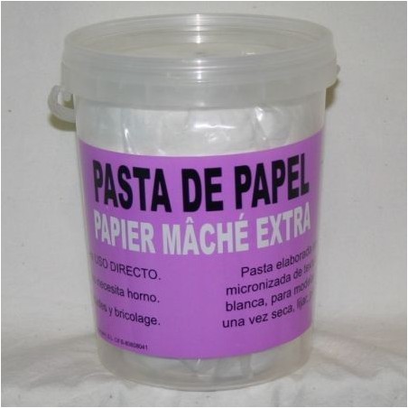 PASTA DE PAPEL MACHÉ PREPARADA PARA MODELAR 1 KG