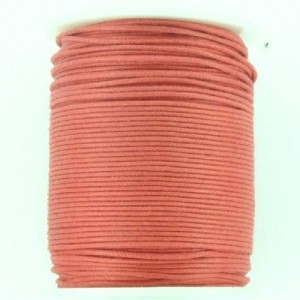 CORDON ALGODÓN ENCERADO 1 MM ROJO