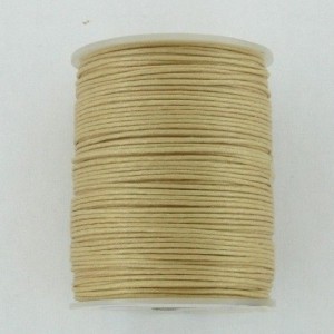 CORDON ALGODÓN ENCERADO 1 MM MARFIL