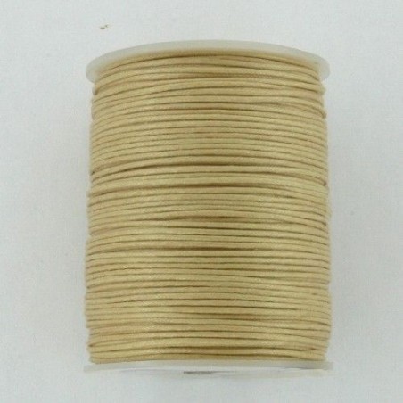CORDON ALGODÓN ENCERADO 1 MM MARFIL