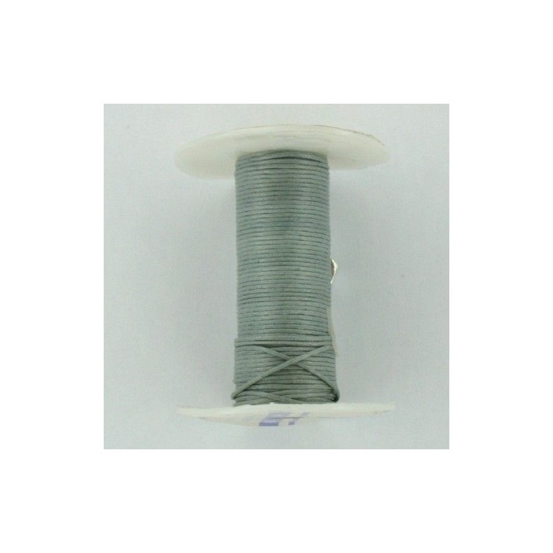 CORDON ALGODÓN ENCERADO 1 MM GRIS