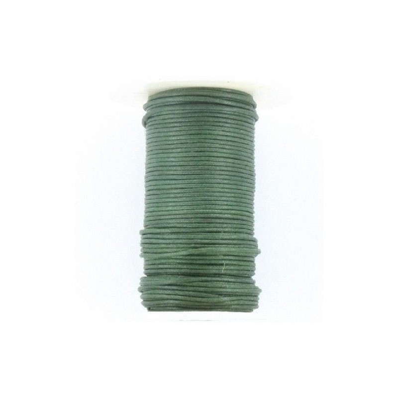 CORDON ALGODÓN ENCERADO 1 MM VERDE OSCURO
