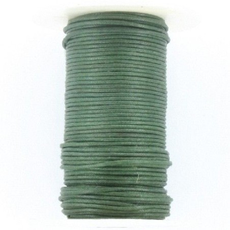 CORDON ALGODÓN ENCERADO 1 MM VERDE OSCURO