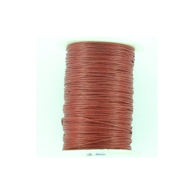 CORDON ALGODÓN ENCERADO 1 MM GRANATE