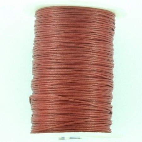 CORDON ALGODÓN ENCERADO 1 MM GRANATE