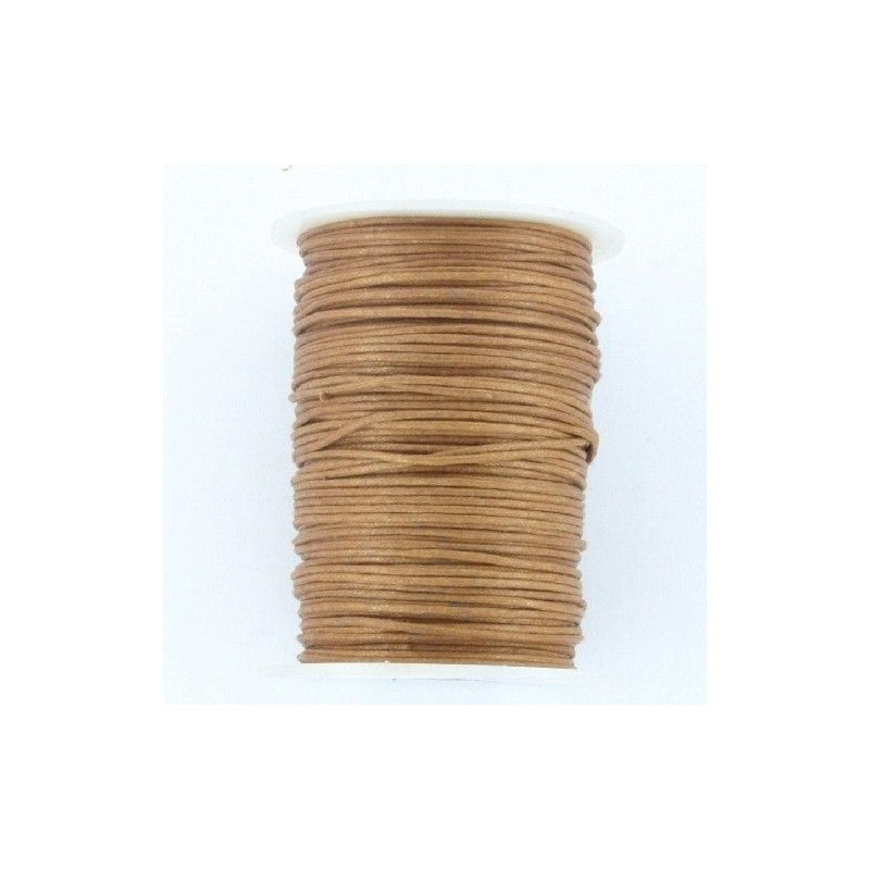 CORDON ALGODÓN ENCERADO 1 MM MELOCOTÓN