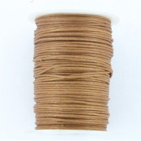 CORDON ALGODÓN ENCERADO 1 MM MELOCOTÓN