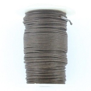 CORDON ALGODÓN ENCERADO 1 MM MARRON