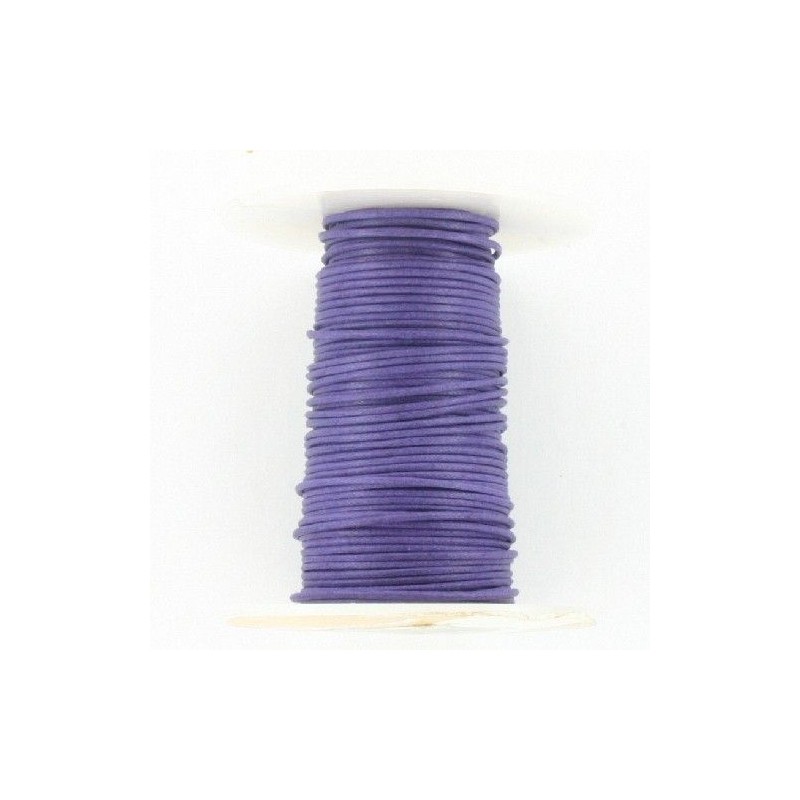 CORDON ALGODÓN ENCERADO 1 MM MORADO