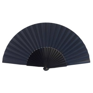 abanico algodon mucha tela marino