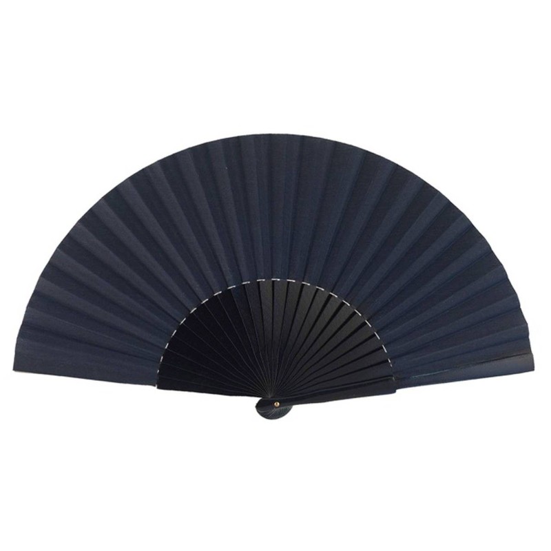 abanico algodon mucha tela marino
