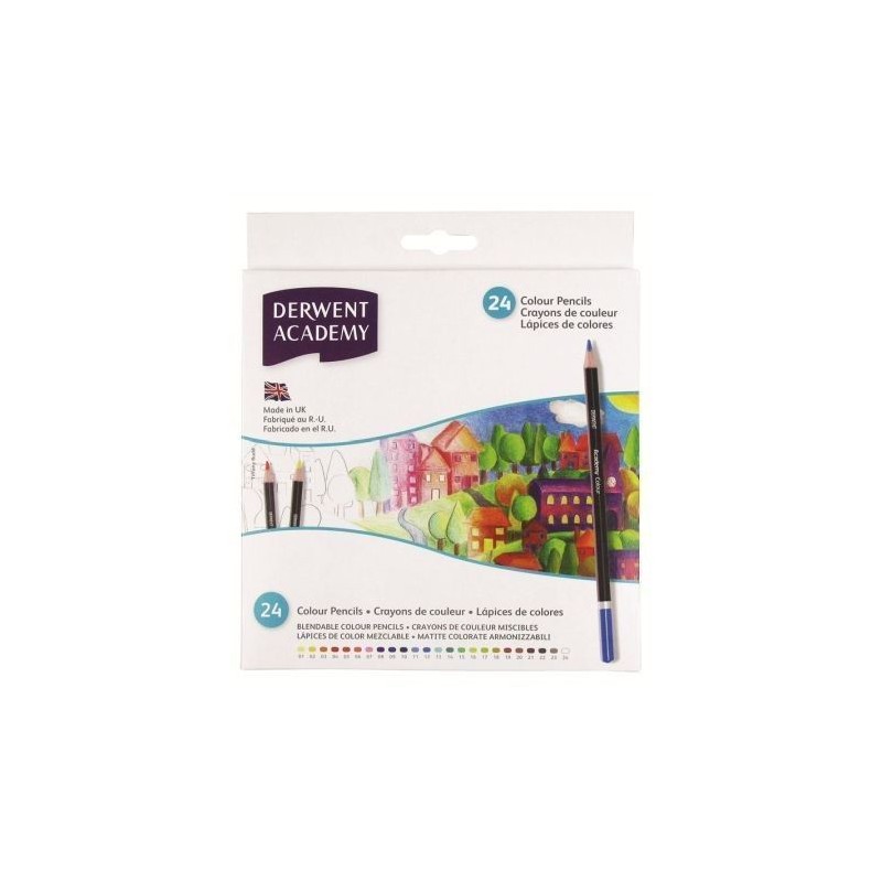 CAJA 24 COLORES DERWENT ACADEMY