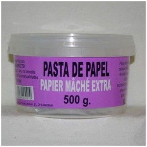 PASTA DE PAPEL MACHÉ PREPARADA PARA MODELAR 500 GR