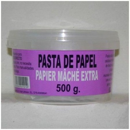 PASTA DE PAPEL MACHÉ PREPARADA PARA MODELAR 500 GR