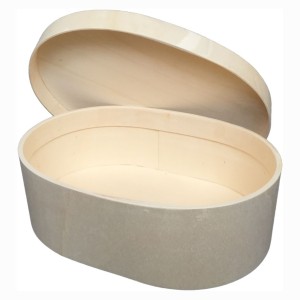 Caja ovalada para pintar