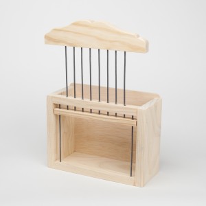 Jaula para Ajos de Madera para Pintar - Accesorio de Cocina