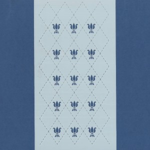 PLANTILLA SILU 1039 ROMBOS Y FLORES DE LIS