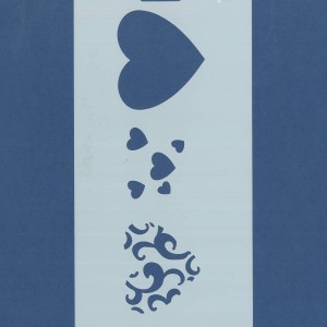 PLANTILLA SILU 1063 CORAZONES DECORADOS