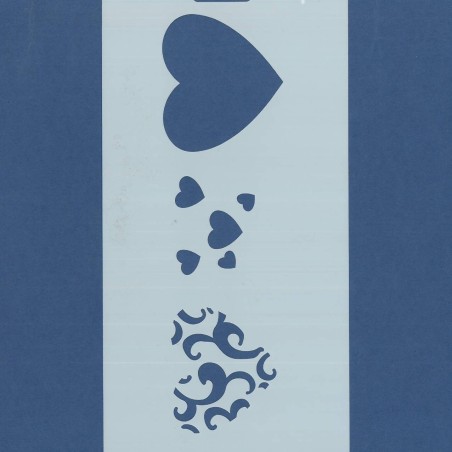 PLANTILLA SILU 1063 CORAZONES DECORADOS