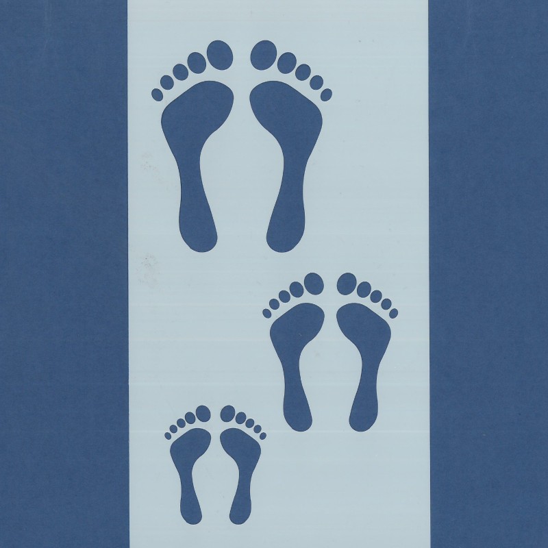 PLANTILLA SILU 1102 HUELLAS DE PIES