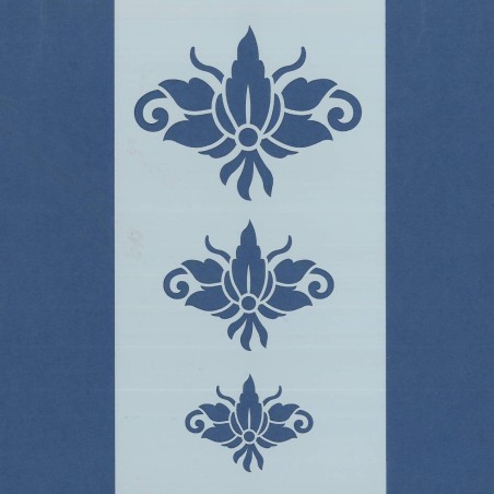 PLANTILLA SILU 1110 FLOR TRES TAMAÑOS