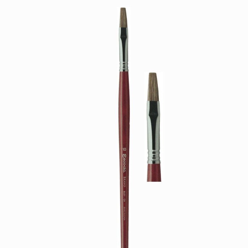 pincel buey m largo plano n 20