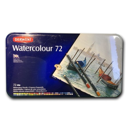 ESTUCHE DE 72 LÁPICES ACUARELABLES DERWENT