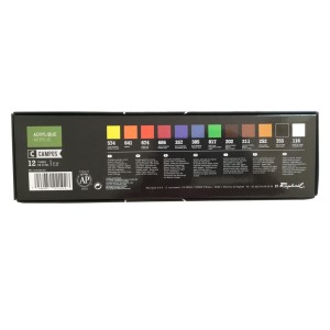 SET 12 TUBOS ACRÍLICOS 21 ML RAPHAEL CAMPUS