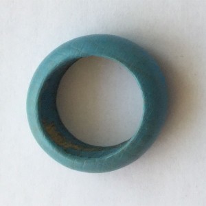 10 UD ARO MADERA 30 MM AZUL