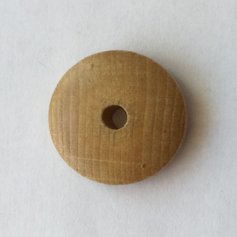 10 UD CUENTAS MADERA 28 MM BEIG