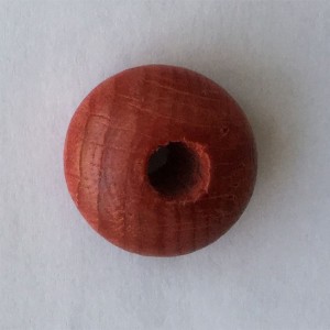 10 UD CUENTAS MADERA 20 MM ROSA