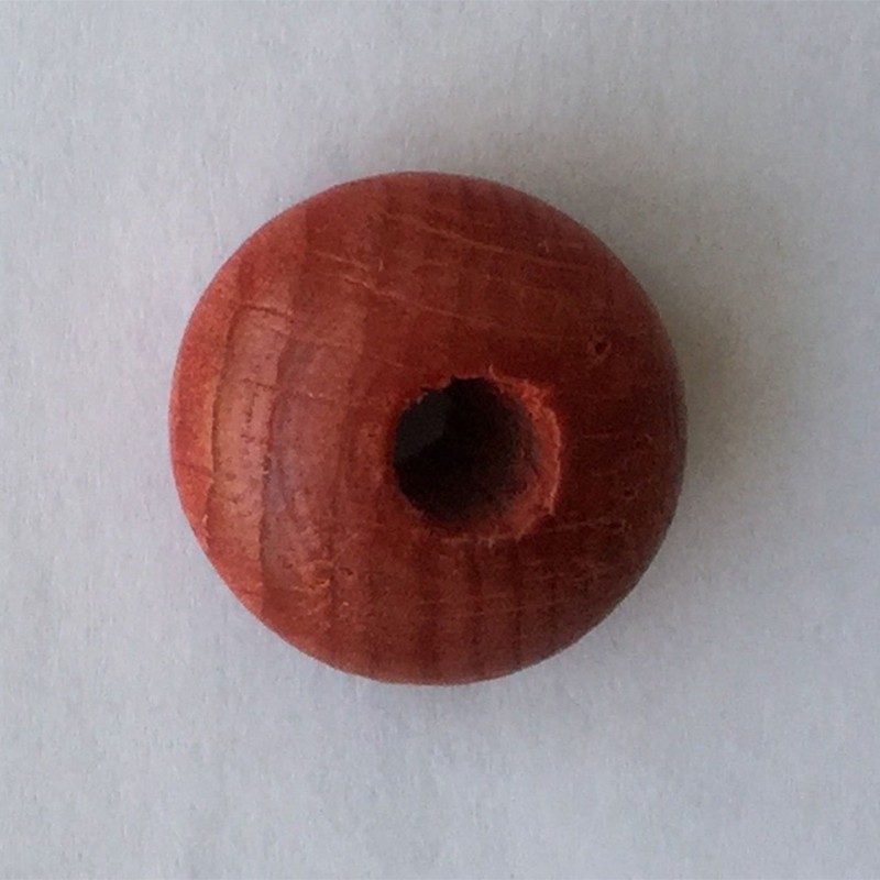 10 UD CUENTAS MADERA 20 MM ROSA