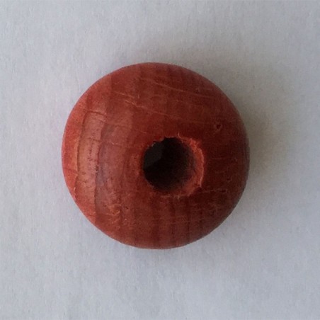 10 UD CUENTAS MADERA 20 MM ROSA