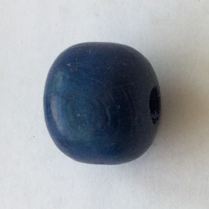 10 UD BOLAS MADERA 15 MM AZUL MARINO