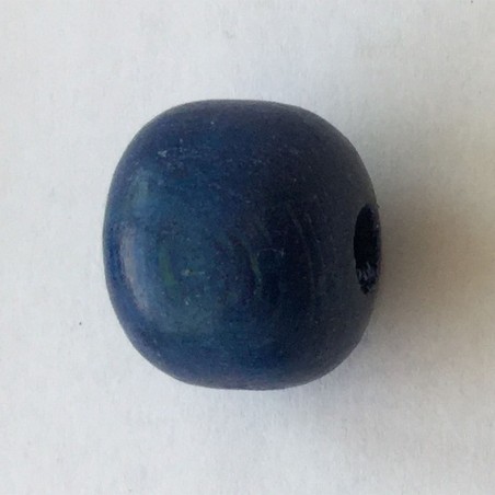 10 UD BOLAS MADERA 15 MM AZUL MARINO