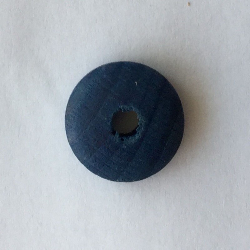 10 UD CUENTAS MADERA 15 MM AZUL MARINO