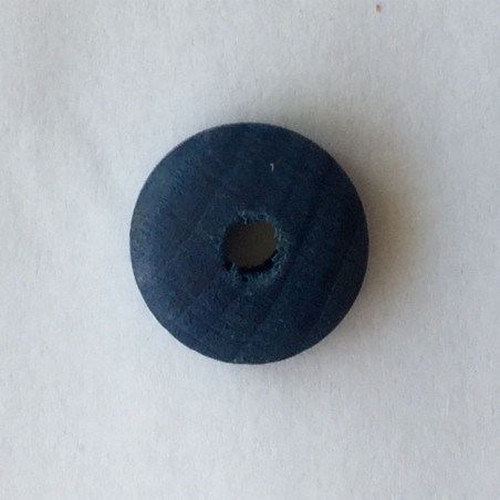 10 UD CUENTAS MADERA 15 MM AZUL MARINO