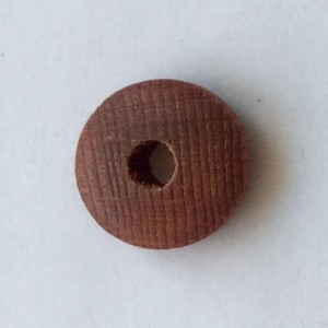 10 UD CUENTAS MADERA 18 MM ROSA