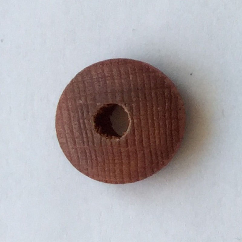 10 UD CUENTAS MADERA 18 MM ROSA